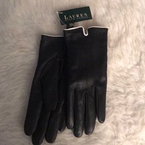 🔥🔥Ralph Lauren black leather gloves🔥🔥